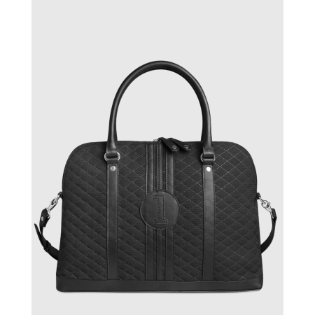 Sac ordinateur Simona - Motif Numéro 1 Noir