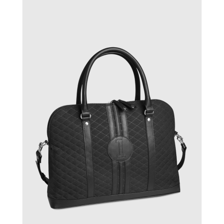 Sac ordinateur Simona - Motif Numéro 1 Noir