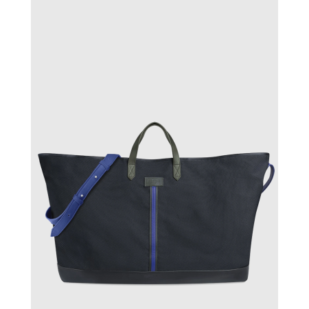 Sac cabas et sa housse ordinateur amovible CARMEN - Motif Bleu, Rouge, Blanc, Kaki, Jaune