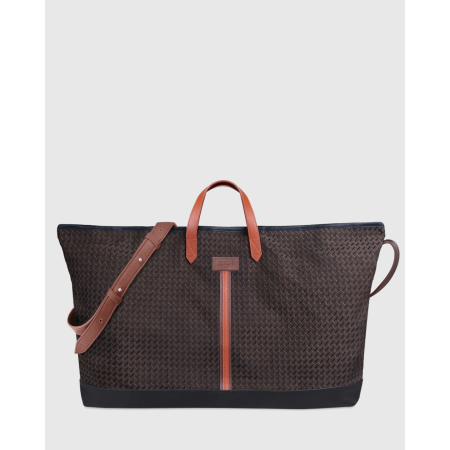 Sac cabas et sa housse ordinateur amovible CARMEN - Motif Rouge, blanc, jaune, marron, orange