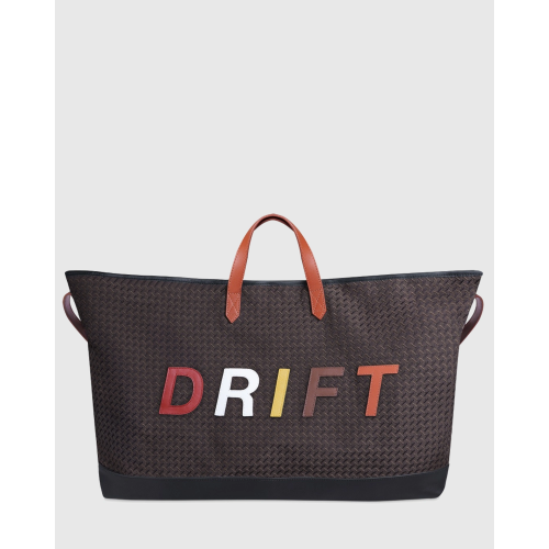 Sac cabas et sa housse ordinateur amovible CARMEN - Motif Rouge, blanc, jaune, marron, orange
