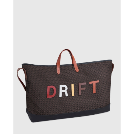 Sac cabas et sa housse ordinateur amovible CARMEN - Motif Rouge, blanc, jaune, marron, orange