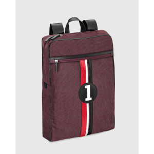 Sac à dos homme tissu déperlant bordeaux upcyclé Harry - E2R