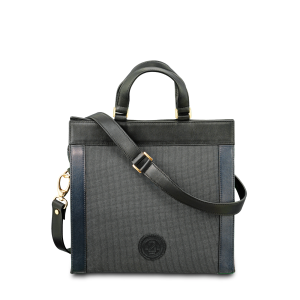 Sac à main femme avec bandoulière tissu bleu et vert Gabi - E2R 2