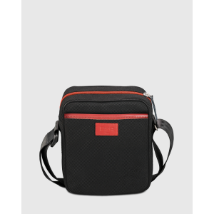 Sac bandoulière homme noir rétro italien durable Rino - E2R 2