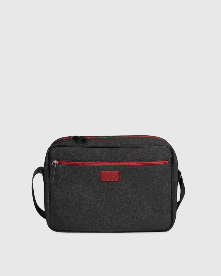 Sac-Bandoulière-Noir-Compact-Pratique-Design-Tricolore
