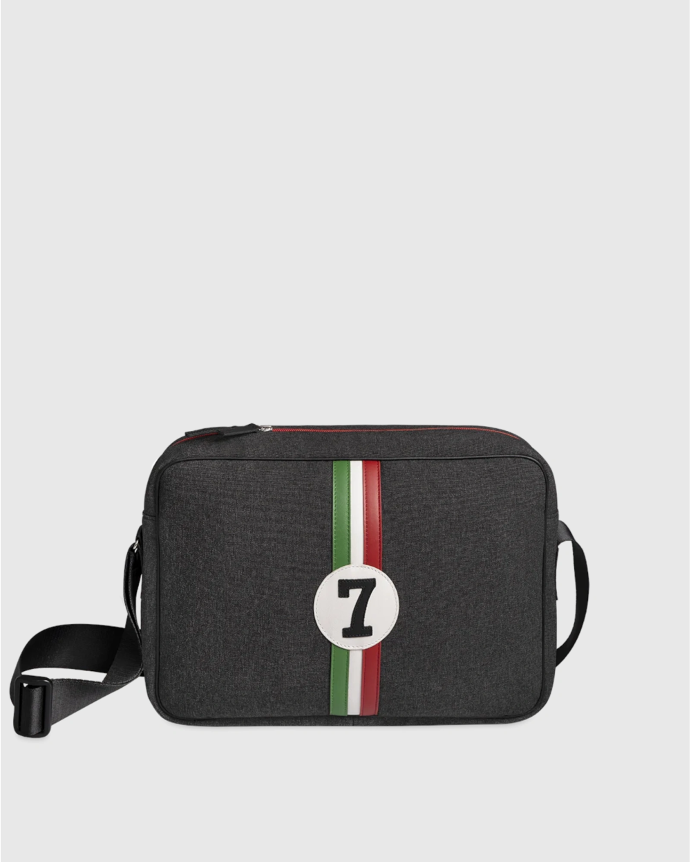 Sac-Besace-Noir-Bandes-Tricolores-Élégance-Urbaine