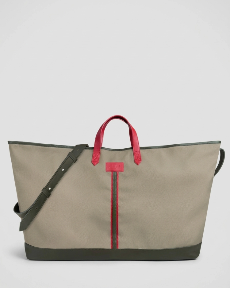 sac motif kaki blanc rouge noir camel