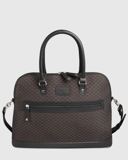 Sac-ordinateur-élégant-aux-motifs-noir-marron-et-kaki 2