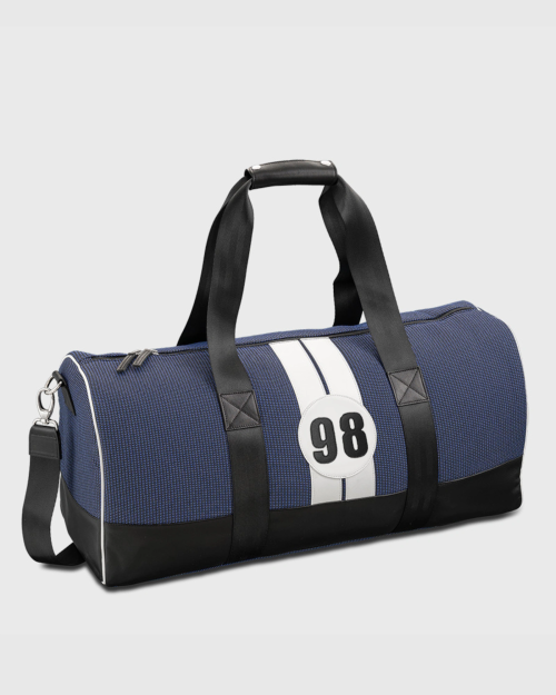 Sac-de-voyage-homme-écolo-tissu-cuir-bleu-style-rétro