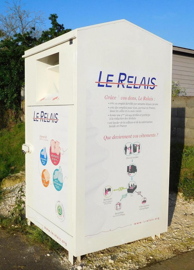 points de collecte Le Relais, Croix Rouge, Emmaüs - Redonner E2R Paris