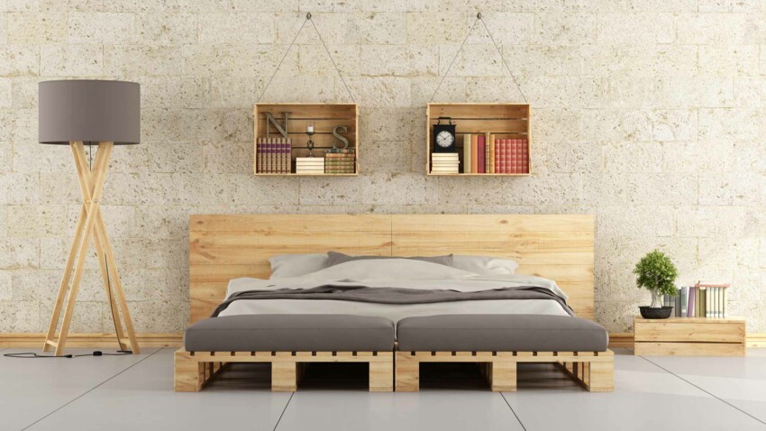 transformer une palette en bois en lit