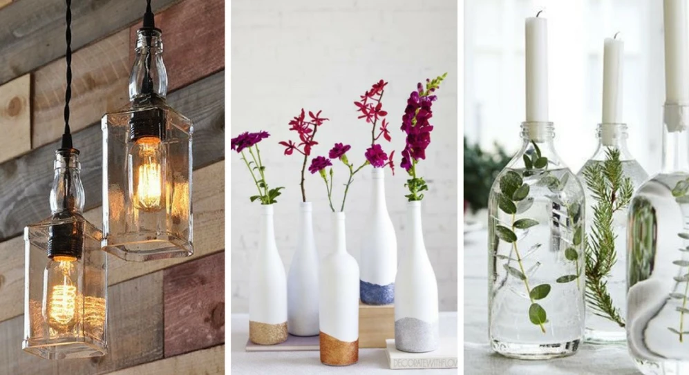 Utiliser des bouteilles comme vases