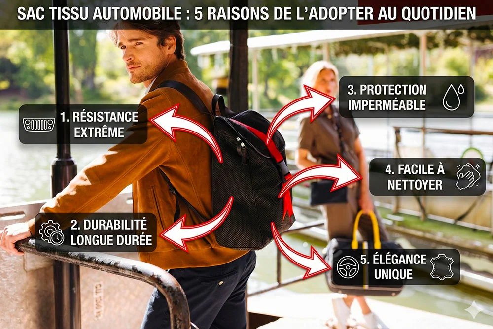 Sac tissu automobile : 5 raisons de l'adopter au quotidien